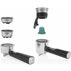 Princess 249412 Macchina Caffe' Compatibile Con Caffe' Macinato E Capsule Nespresso Capacita' 1,5 Litri Pompa Da 20 Bar Acciaio Inox -Piccoli Elettrodomestici Negozio 59675239 5