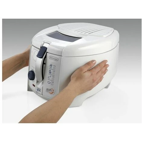 DeLonghi F28311 RotoFry Friggitrice Capacita' 1,2 Kg Potenza 1800 W Easy Clean System Bianco 3 DeLonghi F28311 RotoFry Friggitrice Capacita' 1,2 Kg Potenza 1800 W Easy Clean System Bianco - immagine 3