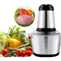 Tritatutto In Acciaio Inox, Tritatutto Elettrico / Tritatutto Multiplo / Tritatutto Elettrico Universale Con 2 Livelli Di Velocità, Frullatore Per Carne, Frutta, Verdura E Pappe 7 Tritatutto In Acciaio Inox, Tritatutto Elettrico / Tritatutto Multiplo / Tritatutto Elettrico Universale Con 2 Livelli Di Velocità, Frullatore Per Carne, Frutta, Verdura E Pappe -Piccoli Elettrodomestici Negozio 61174997 3