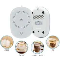 Scalda Tazza Sottobicchiere Elettrico Termostato Te' Caffe' Latte Casa Ufficio -Piccoli Elettrodomestici Negozio 61225516 3