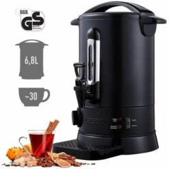 AREBOS Acqua Calda Tè Caffè Dispenser 6,8 L Scaldabagno Distributore Bevande Calde 950W