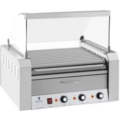 Cuoci Hot Dog Macchina Professionale Acciaio Inox Vetro Temperato 11 Rulli 2600W -Piccoli Elettrodomestici Negozio 65341105 5
