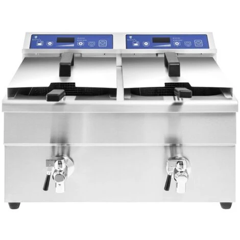 Friggitrice A Induzione 2 Vasche Da 10 Litri Con Timer E Rubinetto Di Scarico 4 Friggitrice A Induzione 2 Vasche Da 10 Litri Con Timer E Rubinetto Di Scarico - immagine 4