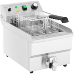 Friggitrice Elettrica Professionale Rubinetto Di Scarico Zona Fredda 5000W 9 L -Piccoli Elettrodomestici Negozio 65341156 5