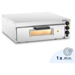 Forno Per Pizza Elettrico Professionale Porta In Vetro 1 Camera 350 °C Ø 60 Cm