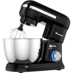 RELAX4LIFE Impastatrice Planetaria Professionale, Robot Da Cucina Multifunzione, Sbattitore Elettrico, Miscelatore Cucina Per Uso Alimentare, Con Ciotola Rotante Da 4,5 L, 8 Livelli, 1300 W (Nero)