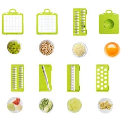 Mandolina Affettaverdure 7 Lame Affettatutto Manuale Taglio Regolabile -Piccoli Elettrodomestici Negozio 68412101 3