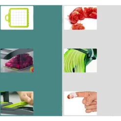 Mandolina Affettaverdure 7 Lame Affettatutto Manuale Taglio Regolabile -Piccoli Elettrodomestici Negozio 68412101 5