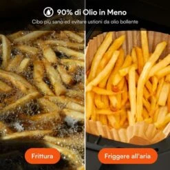 ULTENIC K20 - Friggitrice Ad Aria Senza Olio - Doppio Scomparto 3.8L*2- Touch Screen - Ricette Online -Piccoli Elettrodomestici Negozio 68980639 3