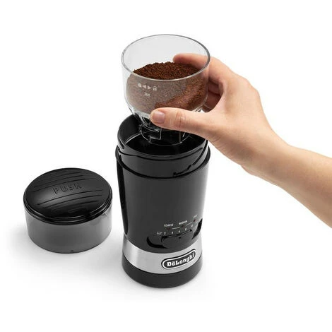 Macinacaffè 60g 170w Nero - Kg210 - Delonghi 2 Macinacaffè 60g 170w Nero - Kg210 - Delonghi - immagine 2