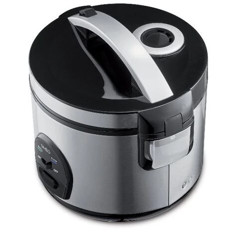 Cuociriso 3l 500w Inox/nero - Crm230 - Simeo 2 Cuociriso 3l 500w Inox/nero - Crm230 - Simeo - immagine 2