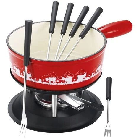 SET TAVOLA FONDUTA E CUOCO ALPESTR ROSSO 24CM 1200826 1 SET TAVOLA FONDUTA E CUOCO ALPESTR ROSSO 24CM 1200826