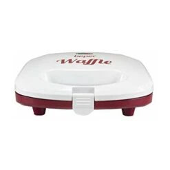 Beper BT.602H Piastra Per Waffle,780 Watt,Piastra Antiaderente,2 Spie Luminose,Avvolgicavo,piedini Antiscivolo ,Bianco E Rosso -Piccoli Elettrodomestici Negozio 70699023 3