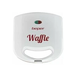 Beper BT.602H Piastra Per Waffle,780 Watt,Piastra Antiaderente,2 Spie Luminose,Avvolgicavo,piedini Antiscivolo ,Bianco E Rosso -Piccoli Elettrodomestici Negozio 70699023 4