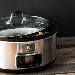 Electrolux ESC7400 Slow Cooker - Pentola Elettrica In Acciaio Inox Per Cottura Lenta Con 6 Programmi Predefiniti, 235 W, 6.6 Lt -Piccoli Elettrodomestici Negozio 70808599 4