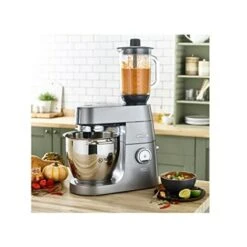 Kenwood KAH359GL Accessorio Frullatore Per Impastatrici Planetarie, In Vetro Thermoresist, Lame In Acciaio Inox Facilmente Removibile, Capacità 1,6L, Grigio Trasparente -Piccoli Elettrodomestici Negozio 70860747 3