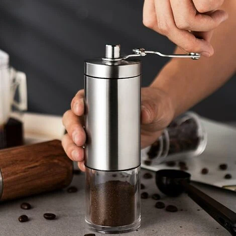 Macinacaffè Manuale Con Regolazioni Esterne, Macina Conica In Ceramica 3 Macinacaffè Manuale Con Regolazioni Esterne, Macina Conica In Ceramica - immagine 3