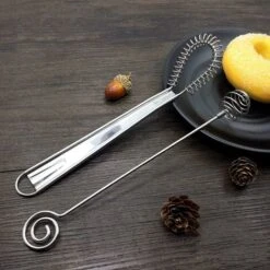 Acciaio Inossidabile Manuale Per Montare La Panna E L'impasto Piccolo Strumento Di Cottura Miele Bastoncino Per Miele Cucchiaio Di Miele Caricato A Molla Frullino Per Le Uova Mixer Per Bevande Frullin -Piccoli Elettrodomestici Negozio 71546151 5
