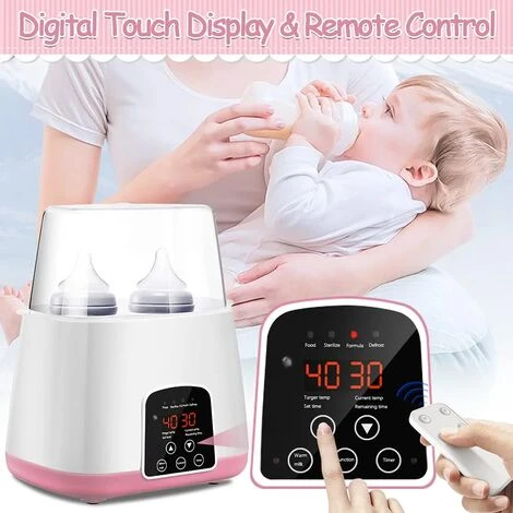 Scaldabiberon Elettrico, Sterilizzatore Per Biberon Elettrico Portatile 6 In 1 Con Display A LED E Controllo Della Temperatura, Per Sterilizzare/scongelare/riscaldare Gli Alimenti 2 Scaldabiberon Elettrico, Sterilizzatore Per Biberon Elettrico Portatile 6 In 1 Con Display A LED E Controllo Della Temperatura, Per Sterilizzare/scongelare/riscaldare Gli Alimenti - immagine 2