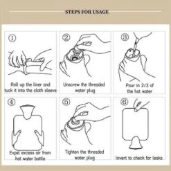 Nuova Borsa Scaldamani, Borsa Dell'acqua Calda Con Copertura In Tessuto Peluche A Due Mani, Borsa Scaldamani Riempita D'acqua In PVC (rosa) -Piccoli Elettrodomestici Negozio 71884639 4