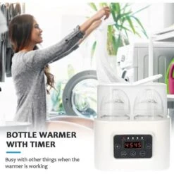 Scaldabiberon 5 In 1 Scaldabiberon Digitale Con Timer Sterilizzatore A Vapore Con Display Digitale Per Scongelamento Biberon -Piccoli Elettrodomestici Negozio 71884815 4