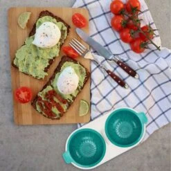 Kueatily Bollitore Per Uova A Microonde, Bollitore Per Uova A 2 Strati Con Cestelli Di Scarico, Vaporiera Per Uova Per Uso Alimentare (blu) 9 Kueatily Bollitore Per Uova A Microonde, Bollitore Per Uova A 2 Strati Con Cestelli Di Scarico, Vaporiera Per Uova Per Uso Alimentare (blu) -Piccoli Elettrodomestici Negozio 72460881 5