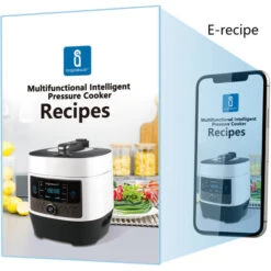 Aigostar Panda 30 Hgz – Pentola A Pressione Multifunzione E Cottura Lenta, 14 Funzioni Programmabili Con Pannello LED, Contenitore In Acciaio Inox Da 6 Litri, 1000 W. Ricettario In PDF 8 Aigostar Panda 30 Hgz – Pentola A Pressione Multifunzione E Cottura Lenta, 14 Funzioni Programmabili Con Pannello LED, Contenitore In Acciaio Inox Da 6 Litri, 1000 W. Ricettario In PDF -Piccoli Elettrodomestici Negozio 72603429 4