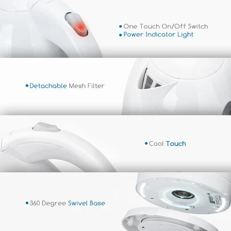 Aigostar Sea 30CDW - Bollitore Elettrico In Plastica Da 2200W Con Capacità Da 1.7L. Protezione Boil-dry. BPA FREE. Design Esclusivo 3 Aigostar Sea 30CDW - Bollitore Elettrico In Plastica Da 2200W Con Capacità Da 1.7L. Protezione Boil-dry. BPA FREE. Design Esclusivo - immagine 3