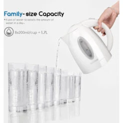 Aigostar Sea 30CDW - Bollitore Elettrico In Plastica Da 2200W Con Capacità Da 1.7L. Protezione Boil-dry. BPA FREE. Design Esclusivo 9 Aigostar Sea 30CDW - Bollitore Elettrico In Plastica Da 2200W Con Capacità Da 1.7L. Protezione Boil-dry. BPA FREE. Design Esclusivo -Piccoli Elettrodomestici Negozio 72603430 5