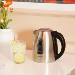 Aigostar Queen 30CDZ - Bollitore Elettrico In Acciaio Inossidabile Con Illuminazione A LED, 2200 Watt Con Capacità Da 1.7 Litri, Protezione A Boil-Dry, BPA Free. Design Esclusivo. -Piccoli Elettrodomestici Negozio 72603436 5