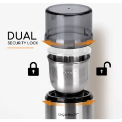 Aigostar Otto - Macina Caffè Elettrica, 200W , Con 1 Contenitori Rimovibili In Acciaio Inossidabile , 75g Coffee Macina Grinder Per Semi Di Pepe E Spezie -Piccoli Elettrodomestici Negozio 72603440 5