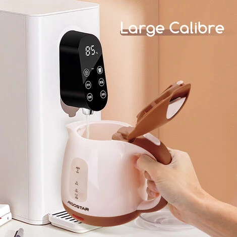 Aigostar Romeo 30HIP - Bollitore Elettrico, Bollitore Acqua Elettrico Piccolo Da 1100W, Capacità 1L, Ebollizione Veloce, Spegnimento Automatico, BPA Free, Marrone 2 Aigostar Romeo 30HIP - Bollitore Elettrico, Bollitore Acqua Elettrico Piccolo Da 1100W, Capacità 1L, Ebollizione Veloce, Spegnimento Automatico, BPA Free, Marrone - immagine 2