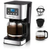 Taylor Swoden Darcy - Macchina Da Caffè 950W Con Filtro Riutilizzabile E Piatto Base Caldo, Capacità 1,5 Litri, Sistema Antigoccia, Timer, Senza BPA, Nero