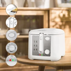 Aigostar Indra 30HEX - Friggitrice 1650Watts, Capacità 2,5Litri Con Finestra, Controllo Di Temperatura, Indicatori Luminasi. BPA Assente 9 Aigostar Indra 30HEX - Friggitrice 1650Watts, Capacità 2,5Litri Con Finestra, Controllo Di Temperatura, Indicatori Luminasi. BPA Assente -Piccoli Elettrodomestici Negozio 72603498 5