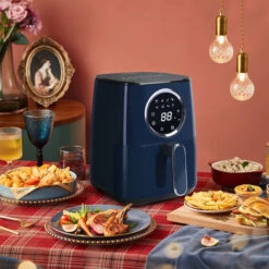 Taylor Swoden Marina - Friggitrice Ad Aria Senza Olio 8 In 1 Con Pannello Touch A LED. Cestello Interno Antiaderente Da 4.2L, Ideale Per Una Famiglia Da 4/6 Persone. Potenza Da 1400w, Color Blu 7 Taylor Swoden Marina - Friggitrice Ad Aria Senza Olio 8 In 1 Con Pannello Touch A LED. Cestello Interno Antiaderente Da 4.2L, Ideale Per Una Famiglia Da 4/6 Persone. Potenza Da 1400w, Color Blu -Piccoli Elettrodomestici Negozio 72603500 3