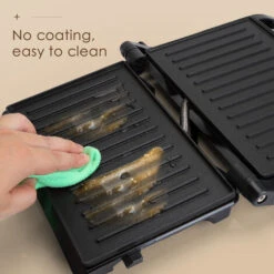 Aigostar York 30RUM - Panini Maker/Griglia Elettrica E Sandwich. Piastra Antiaderente Con Apertura Fino A 180º Piatta. Maniglia Antiscottatura, BPA FREE, Indicatore Luminosa. Potenza Fino A 800W -Piccoli Elettrodomestici Negozio 72603512 3