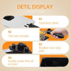 Aigostar Agni 30HEY - Friggitrice 2200Watts, Capacità 3Litri, Controllo Di Temperatura, Ciotola D'olio Removibile. Realizzata In Acciaio Inossidabile. Design Esclusivo. -Piccoli Elettrodomestici Negozio 72603514 5