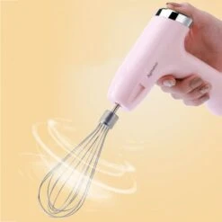 Mini Sbattitore Ricaricabile Con Fruste Tritatutto Frullino Per Uova 5 Velocità Colore: Rosa 7 Mini Sbattitore Ricaricabile Con Fruste Tritatutto Frullino Per Uova 5 Velocità Colore: Rosa -Piccoli Elettrodomestici Negozio 73109678 3