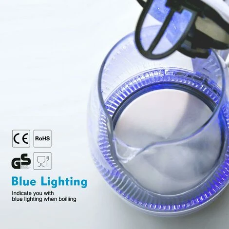 BOLLITORE ELETTRICO IN VETRO 1.7 LITRI CON FILTRO E LED BLU 2200 W AIGOSTAR-Bian 2 BOLLITORE ELETTRICO IN VETRO 1.7 LITRI CON FILTRO E LED BLU 2200 W AIGOSTAR-Bian - immagine 2