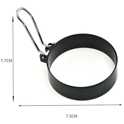 Grandi Anelli Antiaderenti Per Uova Da 7,6 Cm, Set Di 4 Anelli Per Focaccine Rotonde Per Muffin Inglesi, Piastra Da Cucina Per Pancake, Accessori Per Griglia Portatili Per Campeggio, Colazione Al Cope 4 Grandi Anelli Antiaderenti Per Uova Da 7,6 Cm, Set Di 4 Anelli Per Focaccine Rotonde Per Muffin Inglesi, Piastra Da Cucina Per Pancake, Accessori Per Griglia Portatili Per Campeggio, Colazione Al Cope - immagine 4