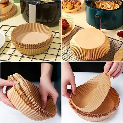 100PZ Carta Pergamena Fodera Per Friggitrice Ad Aria, Fodera Di Carta Usa E Getta Per Friggitrice Ad Aria,Carta Da Forno Per Padelle, Forno E Friggitrice Ad Aria Calda (Marrone 100PZ)164.5cm 3 100PZ Carta Pergamena Fodera Per Friggitrice Ad Aria, Fodera Di Carta Usa E Getta Per Friggitrice Ad Aria,Carta Da Forno Per Padelle, Forno E Friggitrice Ad Aria Calda (Marrone 100PZ)164.5cm - immagine 3