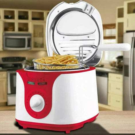 Friggitrice Elettrica Ad Olio Ad Immersione, 1450W 2 Litri 1 Friggitrice Elettrica Ad Olio Ad Immersione, 1450W 2 Litri