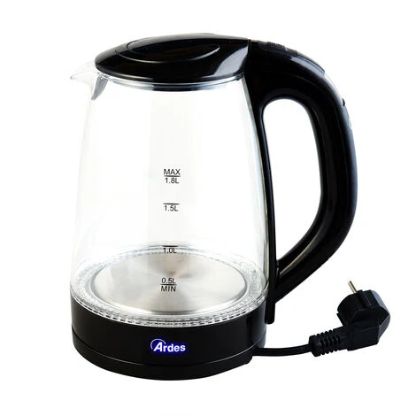 Bollitore In Vetro Ardes AR1K47 Spegnimento Automatico Luci Led Blu 3 Bollitore In Vetro Ardes AR1K47 Spegnimento Automatico Luci Led Blu - immagine 3