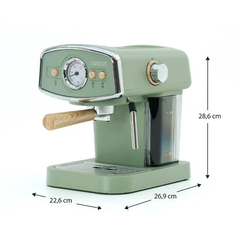 Macchina Da Caffé Express Semi-automatica Caprizze Kai 1050 W 15 Bar Capacitá Per 5 Tazzine Con Vaporizzatore Colore Verde Opaco 4 Macchina Da Caffé Express Semi-automatica Caprizze Kai 1050 W 15 Bar Capacitá Per 5 Tazzine Con Vaporizzatore Colore Verde Opaco - immagine 4