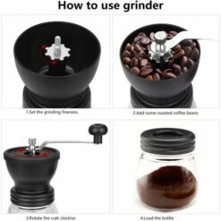 Macinacaffè Manuale, Smerigliatrice Portatile Regolabile In Ceramica Con Contenitore -Piccoli Elettrodomestici Negozio 76873536 5
