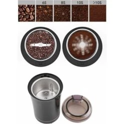 Macinacaffè Elettrica 300W, Con Lame In Acciaio Inossidabile E Spazzola Per La Pulizia -Piccoli Elettrodomestici Negozio 76874418 4