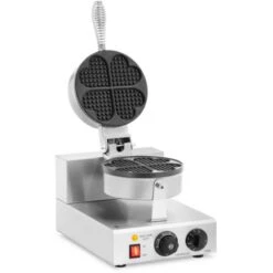 Piastra Per Waffel A Cuore Piastra Per Cialde 1000 W 0 - 5 Min Timer