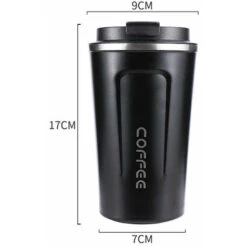 Tazza Da Caffè Tazza Termica Isolata A Tenuta Stagna Tazza Da Caffè Portatile Da Viaggio In Acciaio Inossidabile 510 Ml (bianco) -Piccoli Elettrodomestici Negozio 77487637 5