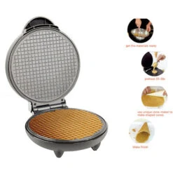 Double Sided Pancake Maker 8.3in Multifunzionale Frittata Frittata Pan Cono Gelato Macchina Antiaderente Facile Da Pulire 220V -Piccoli Elettrodomestici Negozio 77488565 4