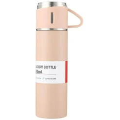 Bottiglia D'acqua Isolata Sottovuoto In Acciaio Inossidabile A Doppio Strato Bottiglia Termica 12H Mantiene Caldo E Freddo A Tenuta Stagna Adatto Per Viaggi All'aperto In Casa E Ufficio (rosa)